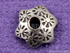 8 Pieces,,Hill Tribe Star Flower Bead Cap w/Sun Pattern on Petals, (HT 2570 (101))